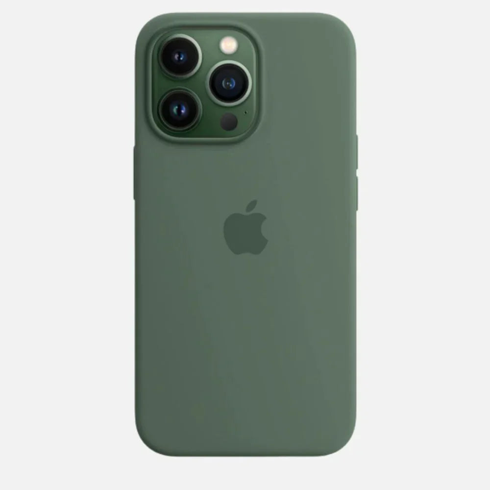 iPhone 13 Pro Silicon Case Liquid Silicon Inner Fabric with Logo